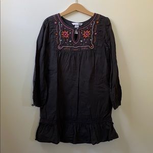 H&M dark grey dress with embroideries size 6